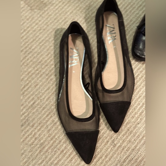 Zara mesh pointed flats - Picture 1 of 1